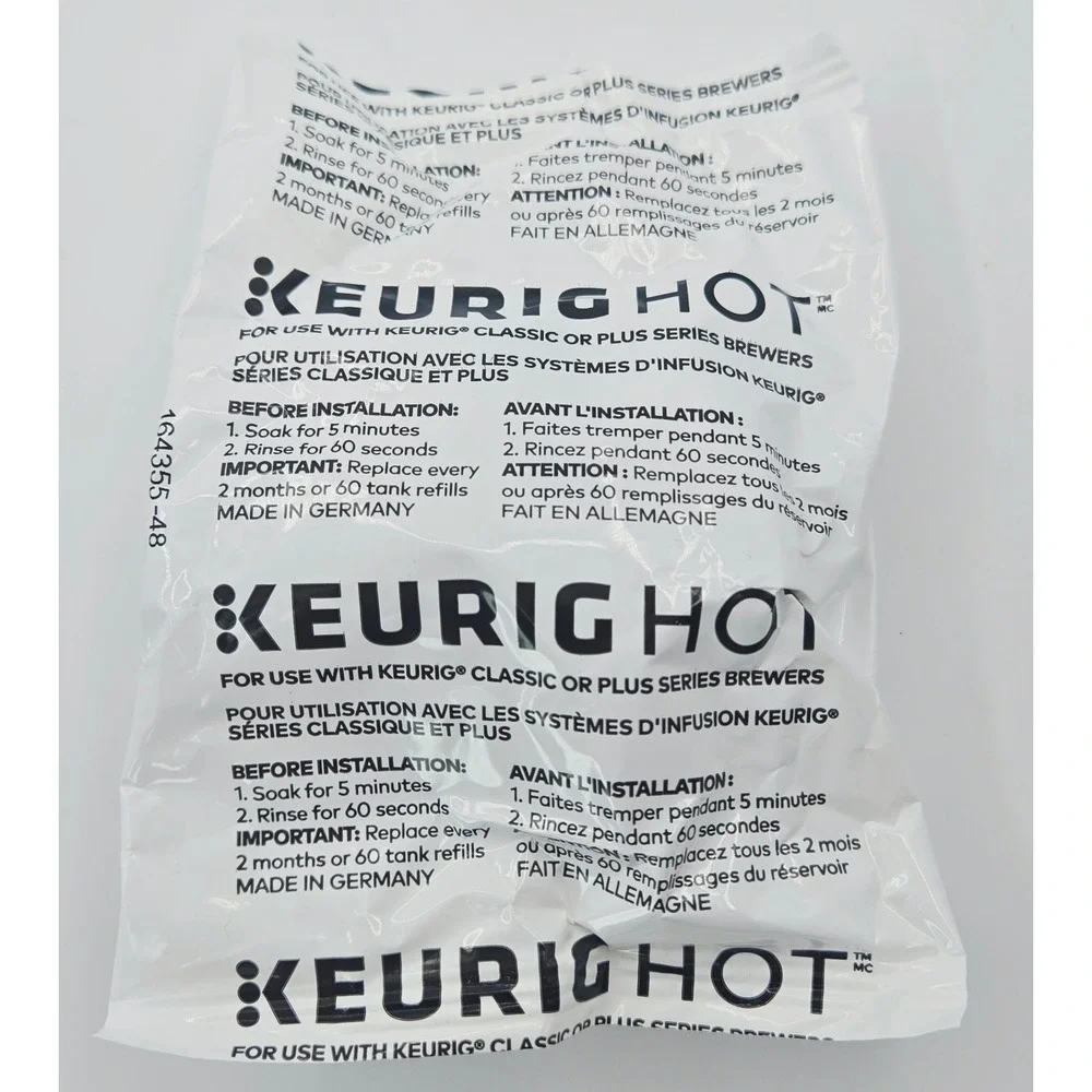Keurig 2.0 Water Filter Starter Kit Side Reservoir Handle and Filter Cartridge